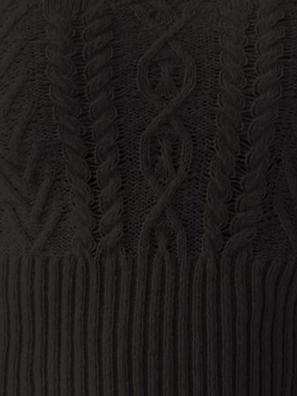 Scoop Neck Mixed Knit Cami