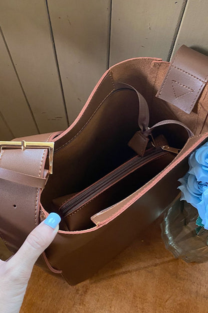 Baeful 2-Piece PU Leather Tote Bag Set