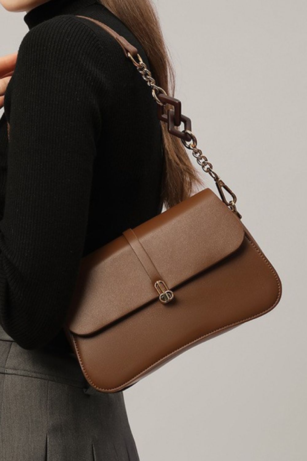 Baeful PU Leather Shoulder Bag