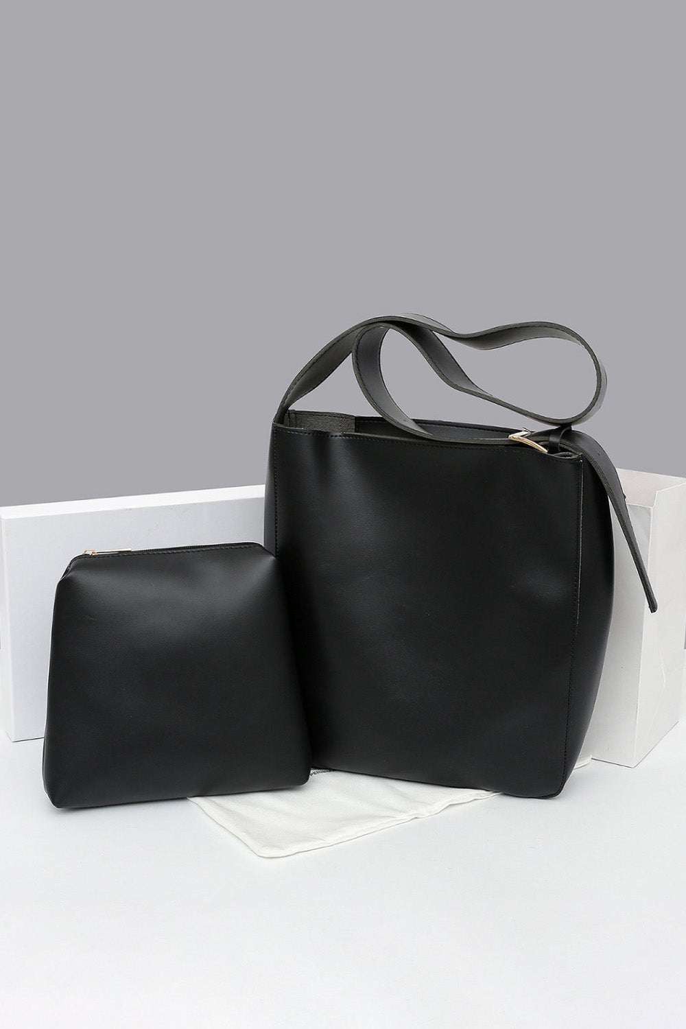 Baeful 2-Piece PU Leather Tote Bag Set